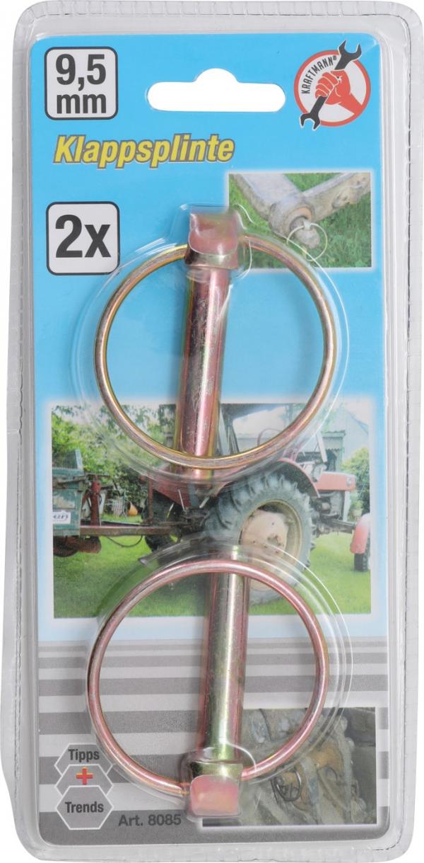 Klappsplinte | Bolzen-Ø 9,5 mm | 2-tlg.