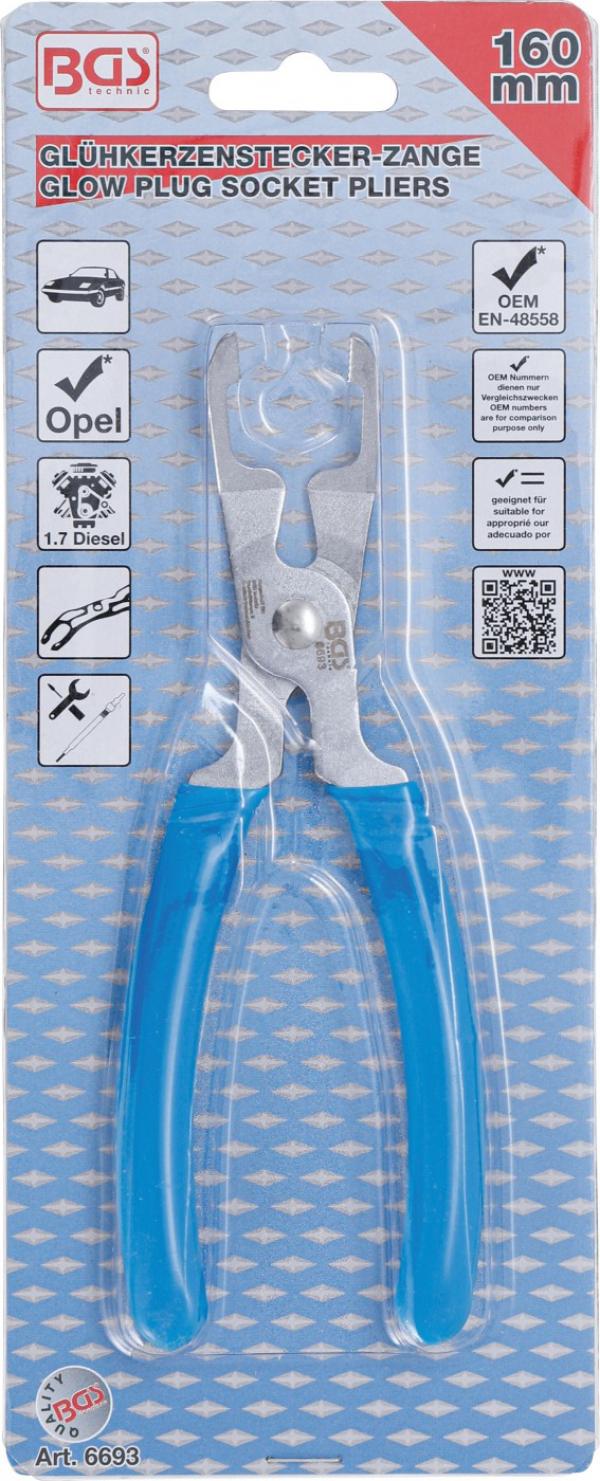 Glühkerzenstecker-Zange | abgewinkelt | für Opel 1.7 Diesel