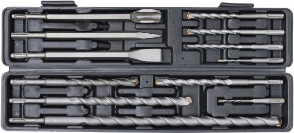 Hammer-, Bohrer- und Meißel-Satz | SDS-Schaft, Hartmetallspitze | 5 - 20 mm | 12-tlg.