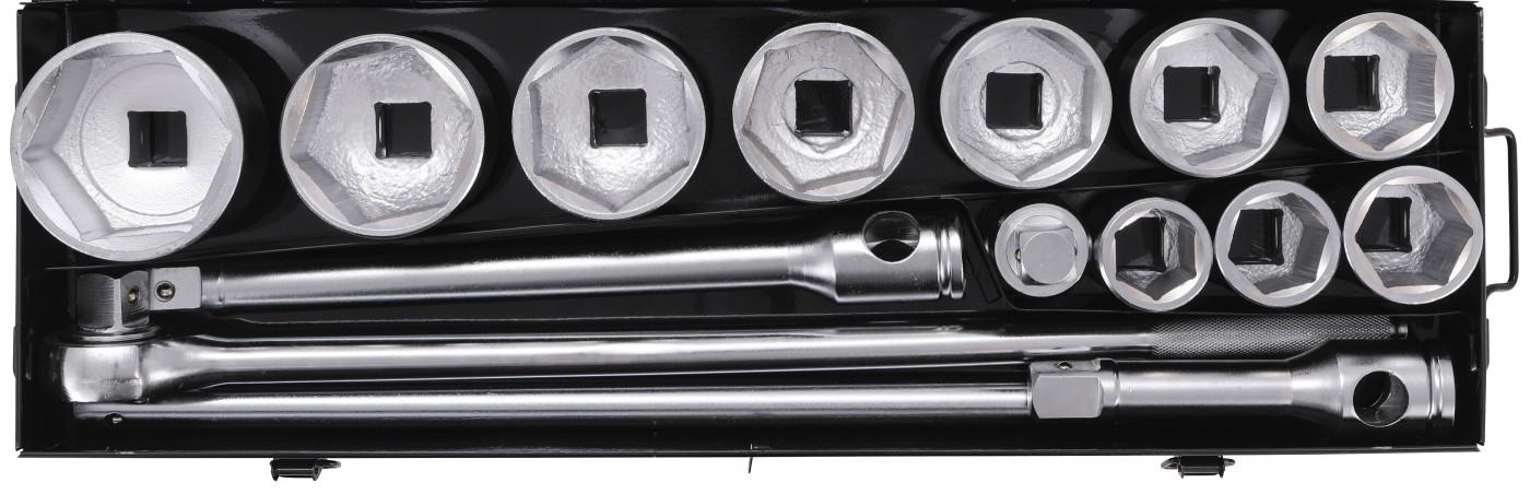 Steckschlüssel-Satz | Antrieb 25 mm (1") | SW 36 - 80 mm | 15-tlg.