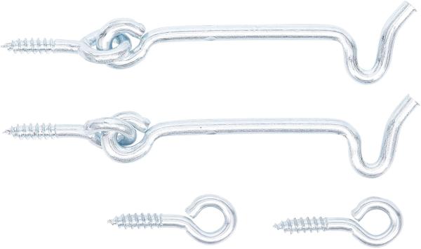 Sturmhaken | 4,0 x 80 mm | 2-tlg.
