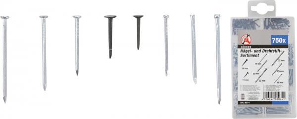 Nägel-/Drahtstifte-Sortiment | 750-tlg.