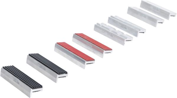 Schraubstock-Schutzbacken-Satz | Aluminium | 100 mm | 8-tlg.
