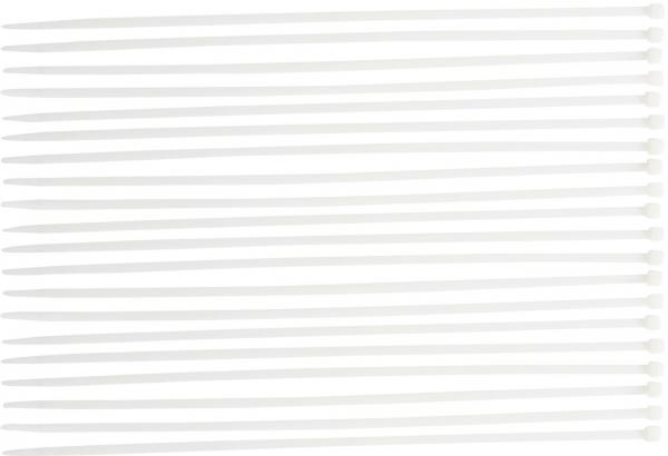 Kabelbinder-Sortiment | weiß | 8,0 x 600 mm | 20-tlg.