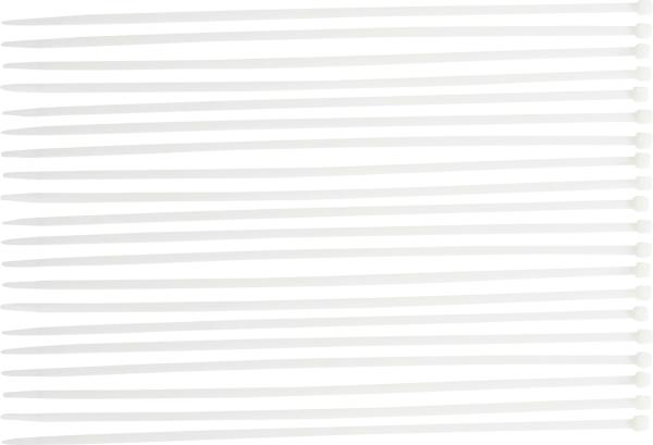 Kabelbinder-Sortiment | weiß | 8,0 x 600 mm | 20-tlg.
