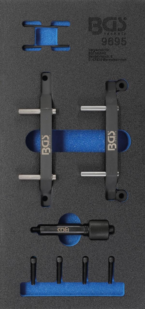 Werkstattwageneinlage 1/3: Motor-Einstellwerkzeug-Satz | für Jeep 3.0 V6 Diesel | 9-tlg.