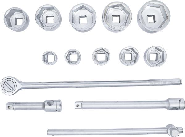 Steckschlüssel-Satz | Antrieb 25 mm (1") | SW 36 - 80 mm | 15-tlg.