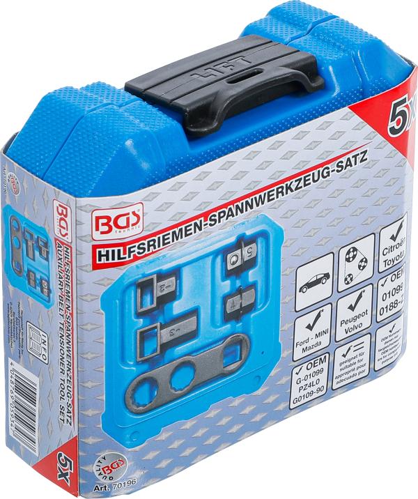 Hilfsriemen-Spannwerkzeug-Satz | für Citroën, Ford, Mazda, MINI, Peugeot, Toyota, Volvo