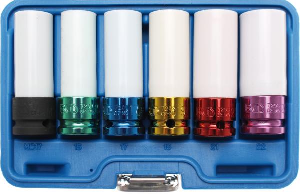 Kraft-Schoneinsatz-Satz | Antrieb Innenvierkant 12,5 mm (1/2") | SW 15 / 17 / 19 / 21 / 22 mm / MS17 | 6-tlg.