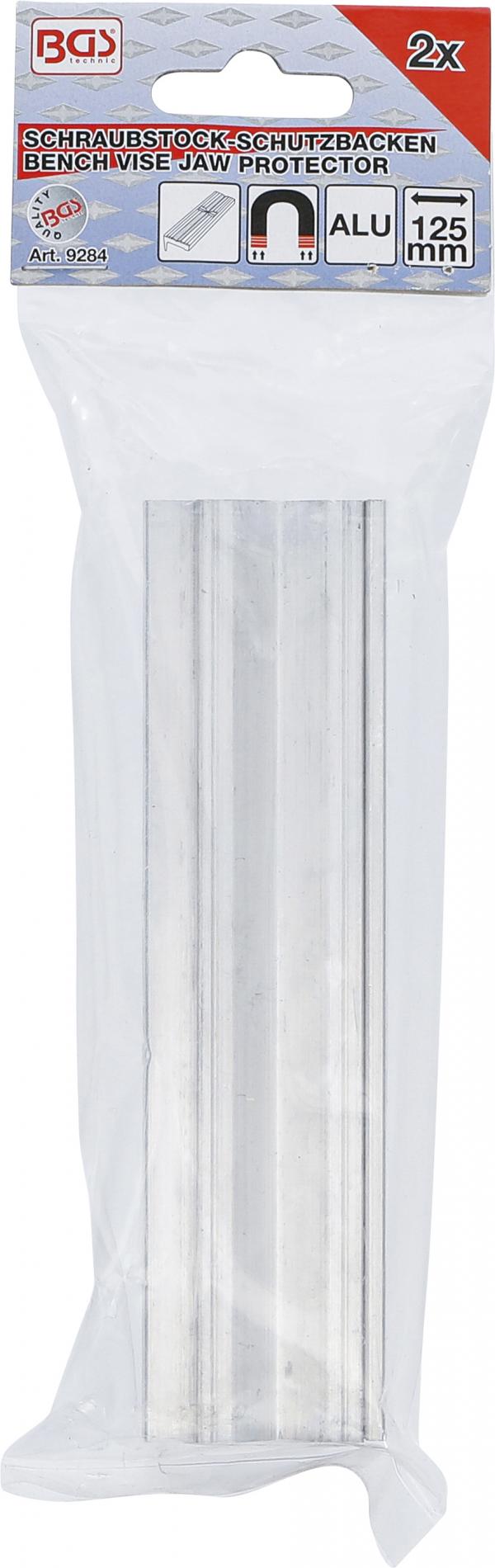 Schraubstock-Schutzbacken | Aluminium | Breite 125 mm | 2-tlg.