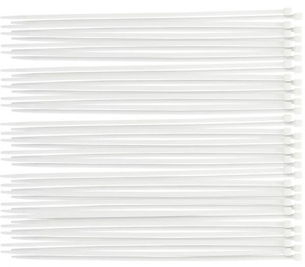 Kabelbinder-Sortiment | weiß | 4,8 x 300 mm | 50-tlg.