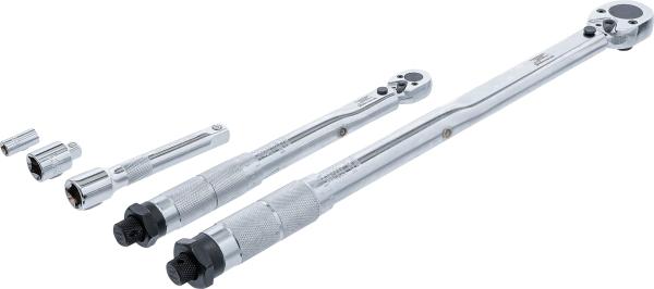 Drehmomentschlüssel-Satz | Abtrieb Außenvierkant 6,3 mm (1/4") 5 - 25 Nm, 12,5 mm (1/2") 28 - 210 Nm | 5-tlg.
