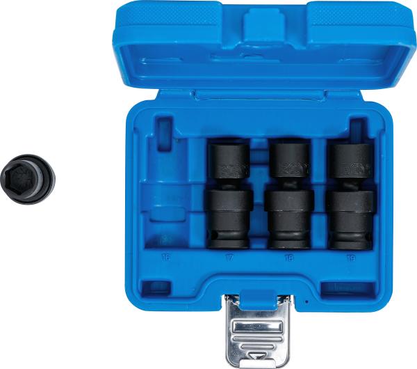 Kraft-Kugelgelenk-Einsatz-Satz | Antrieb Innenvierkant 12,5 mm (1/2") | 4-tlg.