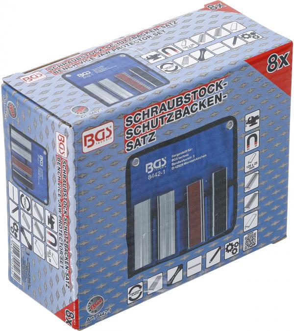 Schraubstock-Schutzbacken-Satz | Aluminium | 125 mm | 8-tlg.