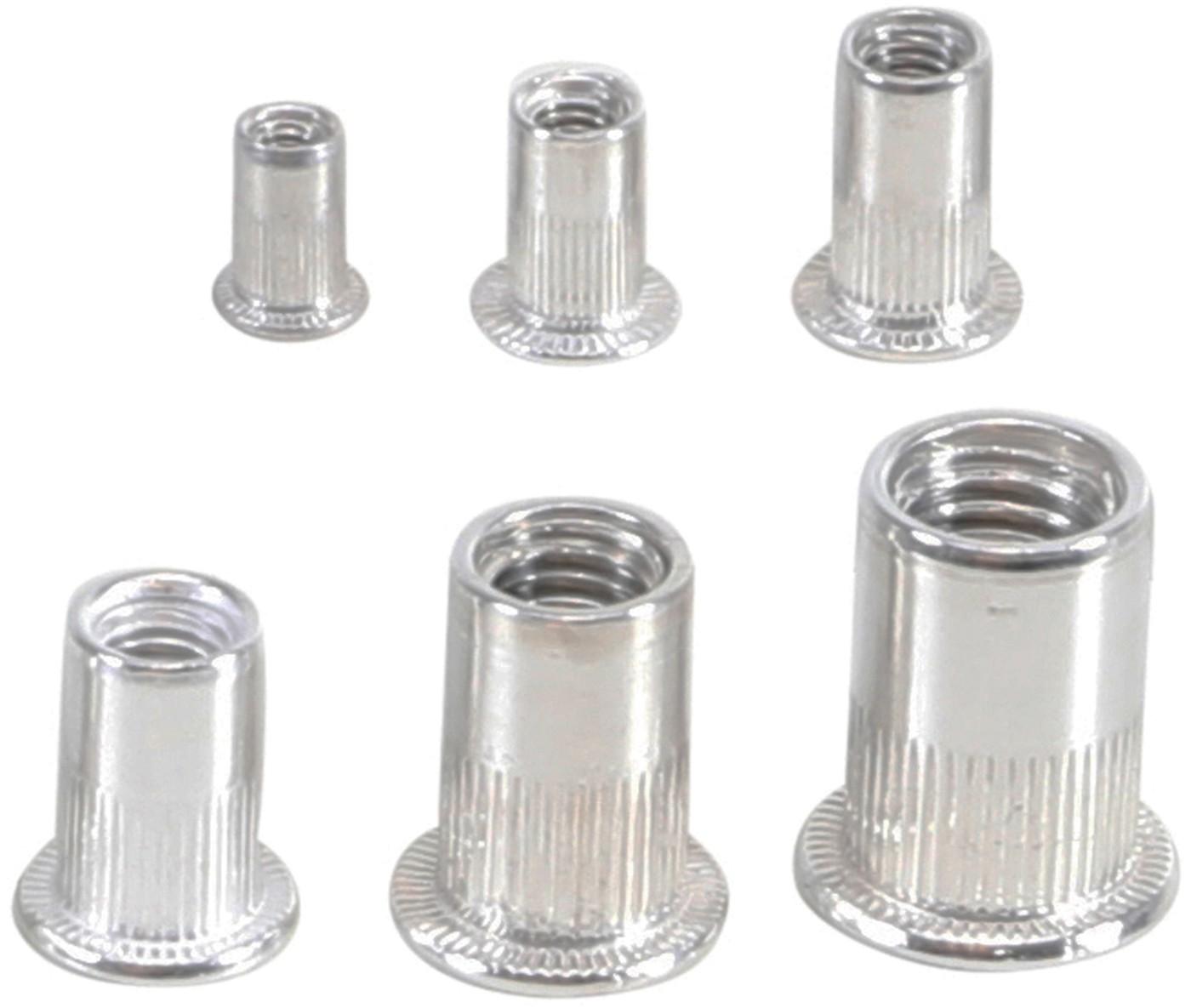 Nietmuttern-Sortiment | Aluminium | 150-tlg.