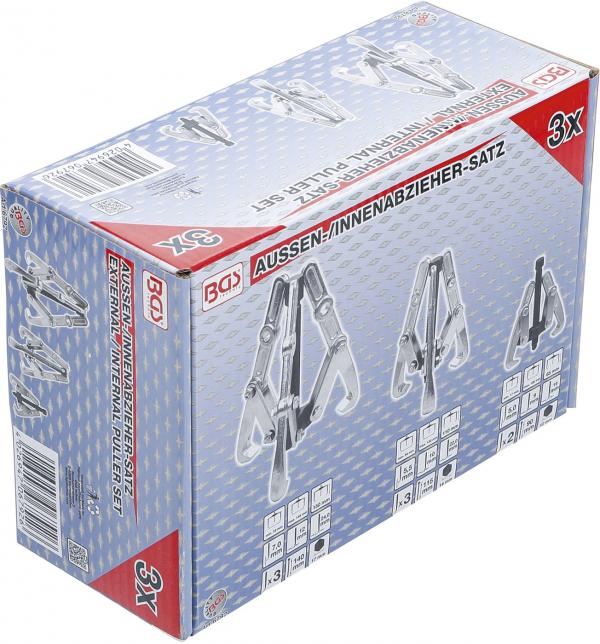 Abzieher-Satz, 2-/3-armig | 100 / 120 / 150 mm | 3-tlg.