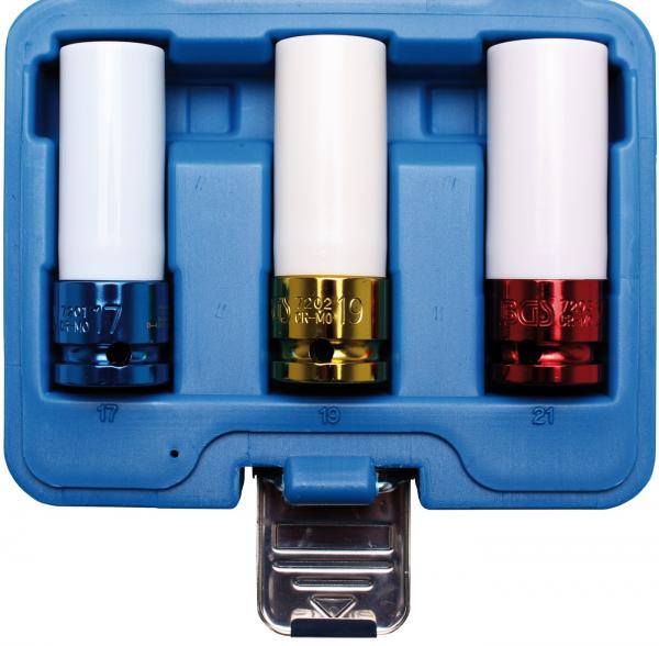 Kraft-Schoneinsatz-Satz | Antrieb Innenvierkant 12,5 mm (1/2") | SW 17 / 19 / 21 mm | 3-tlg.