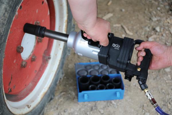 Kraft-Steckschlüssel-Einsatz-Satz Sechskant, tief | Antrieb Innenvierkant 25 mm (1") | SW 27 - 50 mm | 8-tlg.