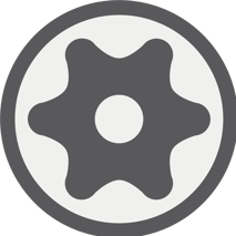 T-Profil (für Torx) mit Bohrung