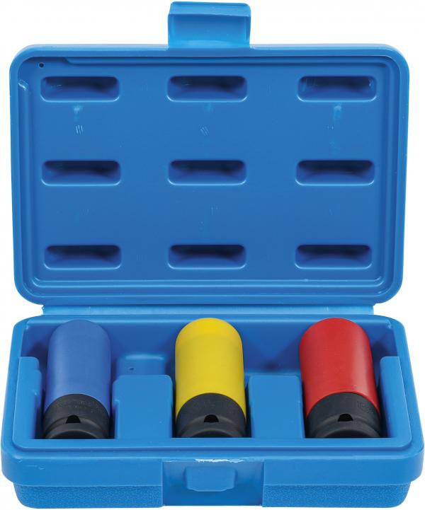 Kraft-Schoneinsatz-Satz | Ultra Slim | Antrieb Innenvierkant 12,5 mm (1/2") | SW 17 / 19 / 21 mm | 3-tlg.