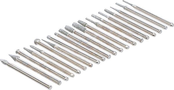 Diamant-Schleif- und Fräswerkzeug | 20-tlg.