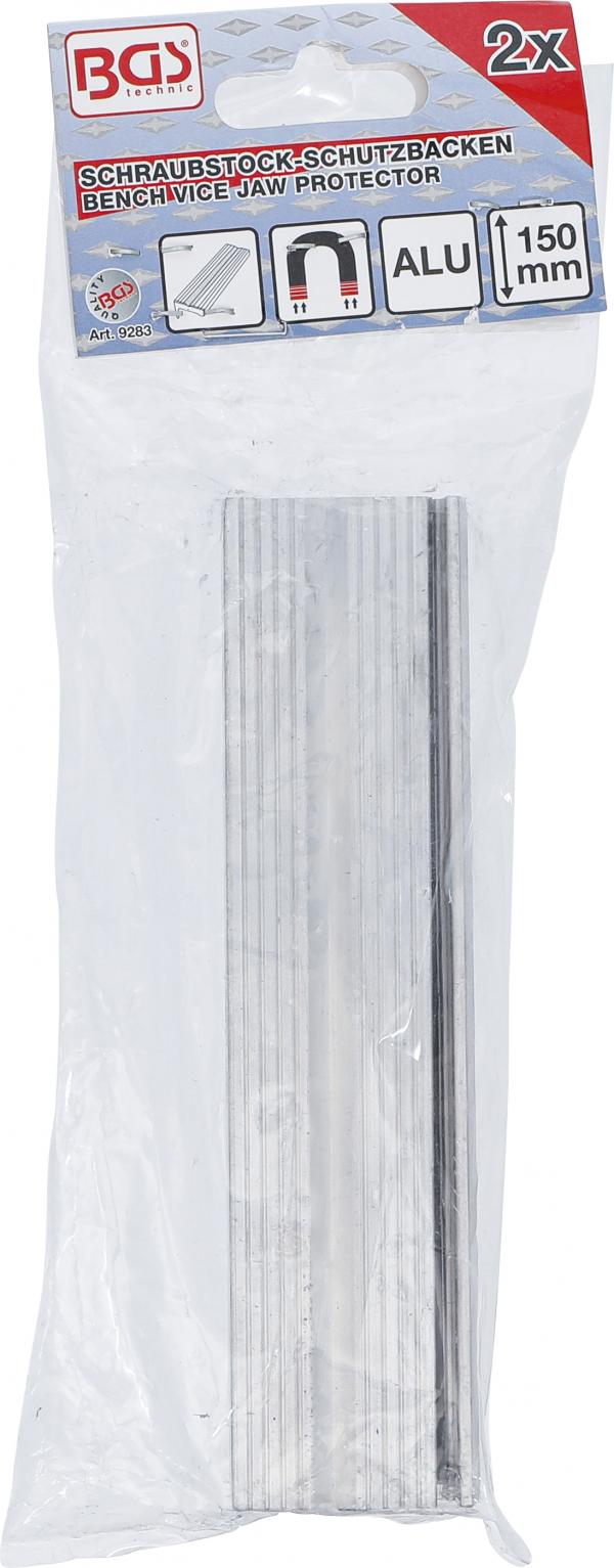 Schraubstock-Schutzbacken | Aluminium | Breite 150 mm | 2-tlg.