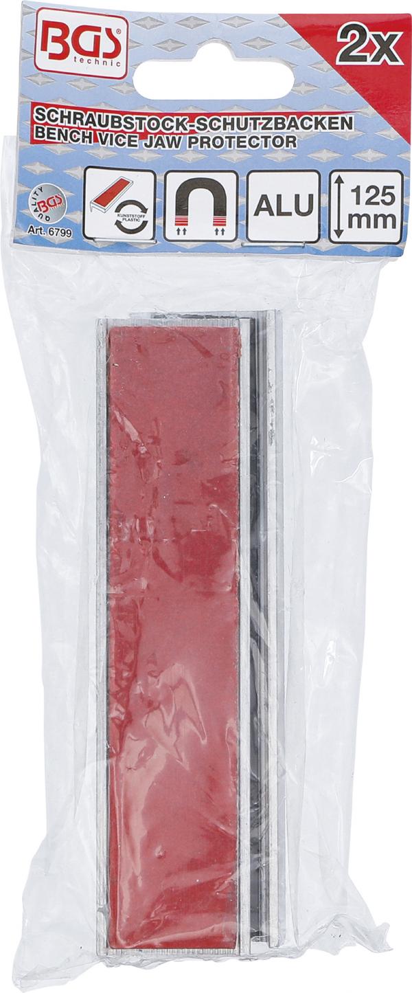 Schraubstock-Schutzbacken | Aluminium | Breite 125 mm | 2-tlg.