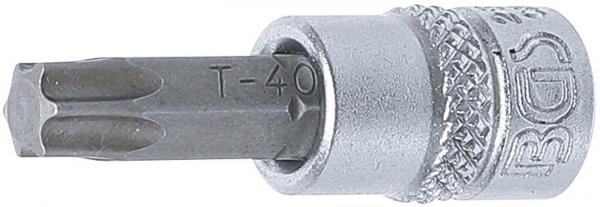 Bit-Einsatz | Antrieb Innenvierkant 6,3 mm (1/4") | T-Profil (für Torx) T40
